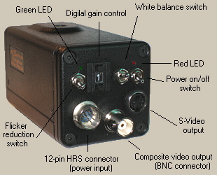 Flickerfree video assist - connectors and switches
