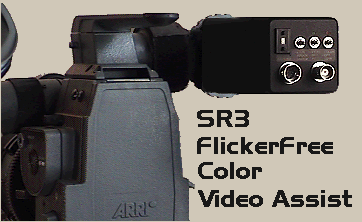 Flickerfree video tap for Arriflex SR3
